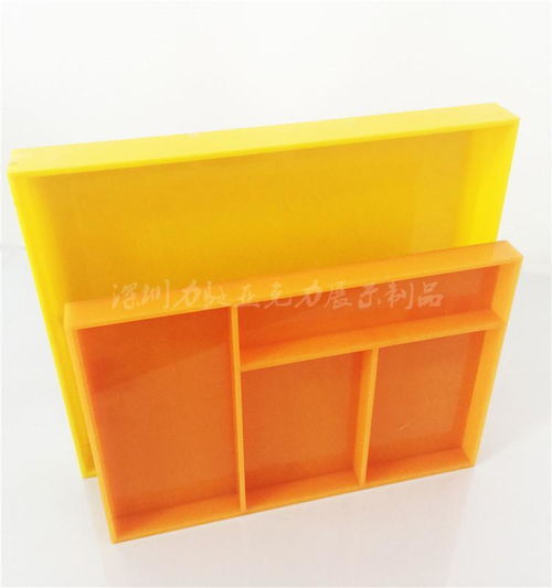 工廠直銷 定制黃色亞克力長方形托盤，酒店與禮品花卉的理想選擇